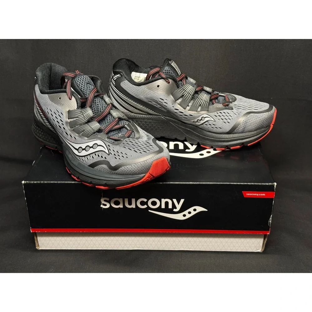 Saucony Zealot ISO 3 Reflex Womens Running Shoes‎ Grey Black Coral S10399-1